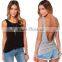 Fashion Women Summer Backless Vest Blouse Casual Sleeveless Tank Top T-Shirt