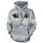 Custom cartoon cat hoodies cat sweatshirt