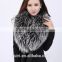 2016 New Product Noble Cape Brand Name shawl Hand Made Wholesale Cashmere And Fox Fur Trim