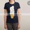 Popular and soft custom print woman cheap t shirt manufacturing