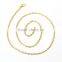 2016 Gold Plated Link Cable Chain With Lobster Claw Clasp Iron Based Alloy Jewelry Chain Necklace