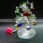 unique crystal apple tree have 10 pcs applefor wedding gift and home decoration