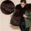 Winter Women faux Fur Coat Black coffee Women Coat