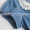 Wholesale toddler little girls denim and lace cowgirl tutu dress M5042008