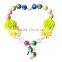 Handmade girls bubblegum chunky bead necklace Pony M5060706