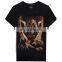 Skull print custom t-shirt softtextile,softtextile t-shirt
