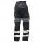 OEM custom navy black poly Cotton safety engineer welder cargo work pants trousers