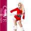 Long Sleeve Santa Hooded Costume Christmas Sexy Fantasy Costume