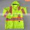 high visibility winter reflective safety jacket with knitted backing