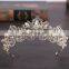 Fashion Women Elegant Baroque Style Gold Silver Plated Metal Crown Charm Hair Accessories
