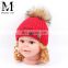 Hot Selling Beanie Striped Knit Hat Free Pattern Handmade Baby Boy Crochet Hat