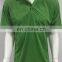 2017 Customer Men's Comfortable Green Polo T-shirt With White Stripped Collar