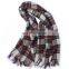 inner mongolia factory wholesale stock 2017 autumn winter warm women scarf fashionable scotland tartan check plaid wool shawl