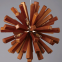 LED wooden pendant lamp