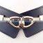 China factory wholesale newest fashion elastic waist belt with unique buckle