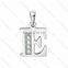 Fashion Jewelry Stainless Steel Charms Alphabet Letter P Pendant