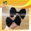 Pure Black Medium Size Bowknot Hair Bow/Barrette/Hair Pin For Women