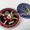 Zinc cast flat wave edge 3D relief custom souvenir coin
