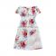 Baby Boho Cactus Off Shoulder Girls Kids Summer Maxi Dress