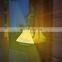 Tapered LED USB charging decorative mood lamp simple white Conical desktop night light for home
