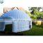 Round LED outdoor camping air cube inflatable yurt tents with tunnel