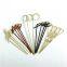 Bamboo Knot Picks Box Set three colors red natural black bamboo knot skewer