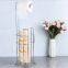Black Paper Towel Holder Basket With shelf Kitchen Desk Under cabinet trivets Rack Toilet Roll Paper Holder