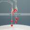 Long chic 8-9mm real fresh water solid 925 silver earring pearl