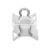 Wholesale square white blue color car POM nylon slide clip for Volvo 51321938884
