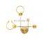 Hotel Corridor Personality Wall Lamp Luxury Black Gold Wall Sconce Indoor Aluminum Metal Rings Wall Light
