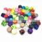 Customized Ball Colored String Toggle Two Hole Cord Plastic Stopper