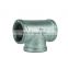 DKV hot galvanized malleable npt threaded iron pipe fitting tee