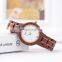 BOBO BIRD Ladies Watch with Wooden Band Waterproof Timepieces Quartz Wristwatch in Bamboo Gift Box Engrave Logo OEM