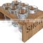 Directly selling wooden shot glass tray for bar