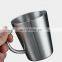 New Arrival Camping Engraved Rose Gold Double Insulated German Stainless Steel Beer Mug