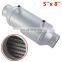 5x8 inch water to air intercooler core,3 inch Bar and Plate water to air intercooler barrel