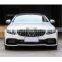 Body kit include front bumper assembly with grille rear lip tip exhaust for Mercedes benz C-class W205 upgrade to C63s AMG model