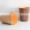 Bamboo wood trash can wooden waste bin opening top trash can