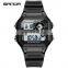 SANDA 418 Latest Men Digital Sport Watches Silicon Watch Band Stopwatch Back Light Time Showed Boys Digital Watch