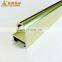 Extruded aluminium profile factory 6063 T5 brushed finish aluminum extrusion profile for frame