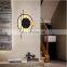 Modern Indoor Luxury LED Wall Light Art Clock Creative Aisle Hotel Stairs Interior Home Gold Wall Lamp