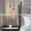 New Design Eye Protection Led Hanging Lighting Modern Mininalist Glass Long Tube Lamp For Living Room Bedroom LED Pendant Light