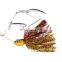 Byloo fishing bass spinner bait for casting spinning 2 sections fishing rod reel