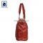 High Quality Matching Stitching Swiss Cotton Lining Women Genuine Leather Handbag