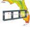 Florida Miami-Dade Hurricane Approved NOA windows Factory price storm impact doors and windows