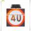 Factory direct aluminum solar led speed limit traffic sign