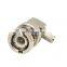 Factory Outlet Waterproof BNC Male Angled Crimp RG58 Cable RF Coaxial Connector BNC Connector for RG58