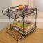 Professional Lower Price Spice Organizer Shelf Under Sink Folding Kitchen Condiment Storage Rack