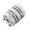 DLZT series Aluminum alloy eight screws high rigidity double disc coupling  with locking assembly