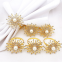 Table Decoration Serviette Holder Metal Napkin Ring Home Flower Wedding Banquet Party